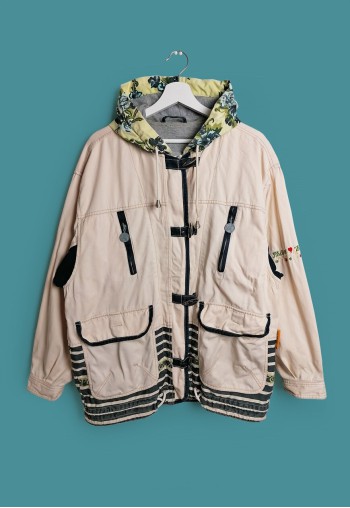 90's POLAR BEAR Retro Oversized Coat Jacket Festival